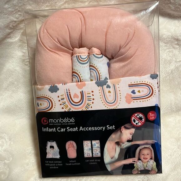 MONBEBE INFANT CAR SEAT ACCESSORY SET - Picture 1 of 6